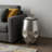 20" Silver Metal Round End Table