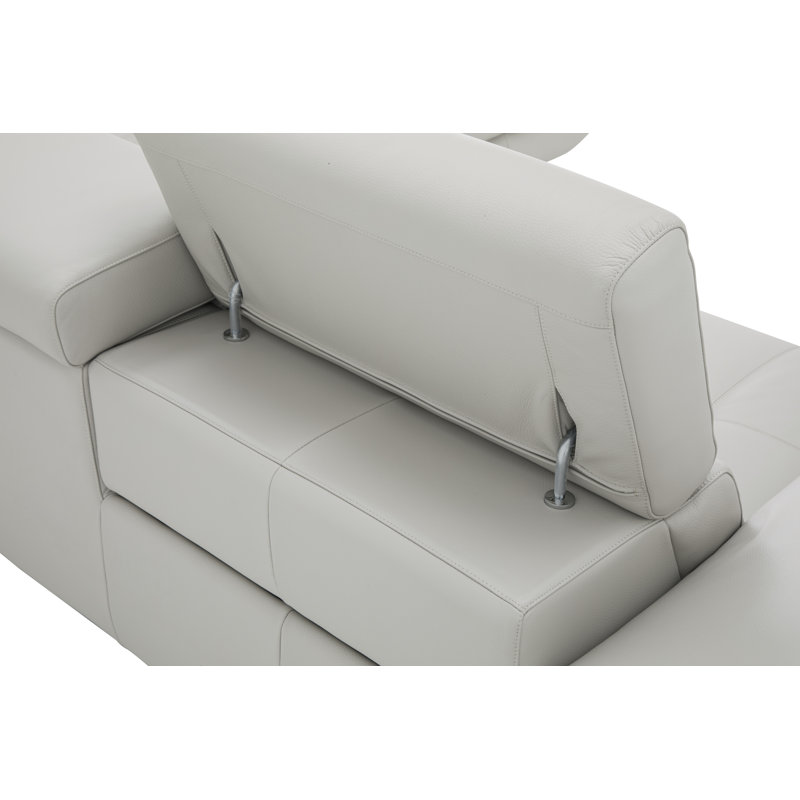 Britne Upholstered Power Reclining L-Shaped Sectional, Silver Gray, Rihgt Hand Facing