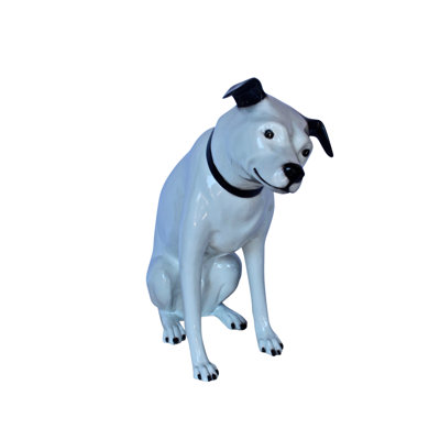 Statue Jack Russel Terrier en bronze - Taille: L 25 po x l 11 po x H 26 po.