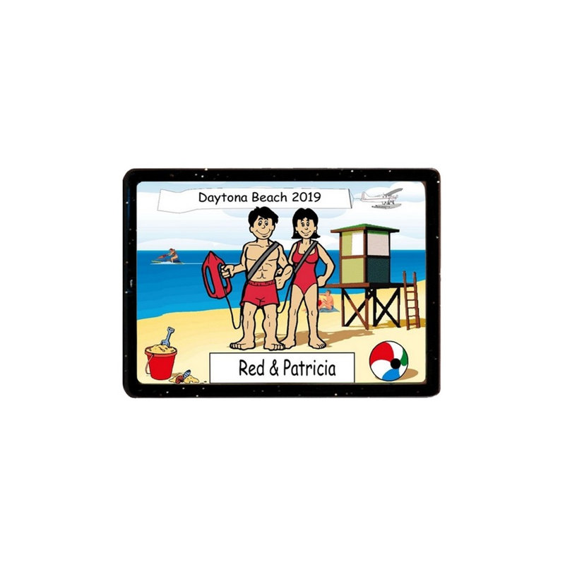 Magnet en acrylique personnalisé Lifeguard Couple, Oui