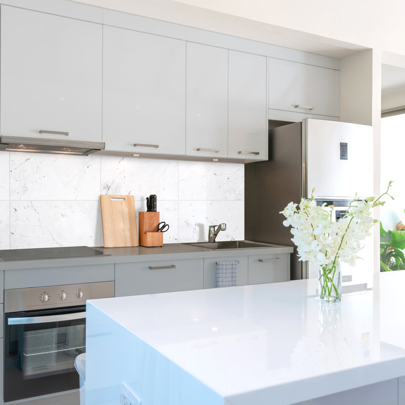 Peel and Stick Gel Backsplash Tile Blok 12" x 22" (Set of 2)
