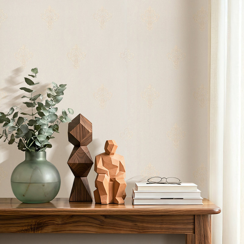 Non-Pasted Non-Woven 3D Embossed Wallpaper Roll