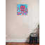 «Pink Heart Owl», art sur toile
