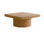 Table basse de salon 34,6 pouces avec conception lambrissée et base cylindrique-1829605740