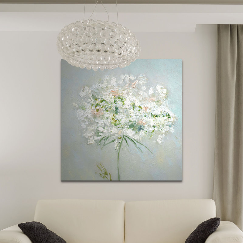 « doux summer i », peinture sur toile tendue, H 10 po x l 10 po x P 1,5 po