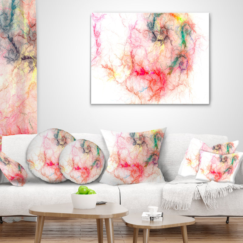 Oreiller en ciel d’orage sparkle Abstract, rouge