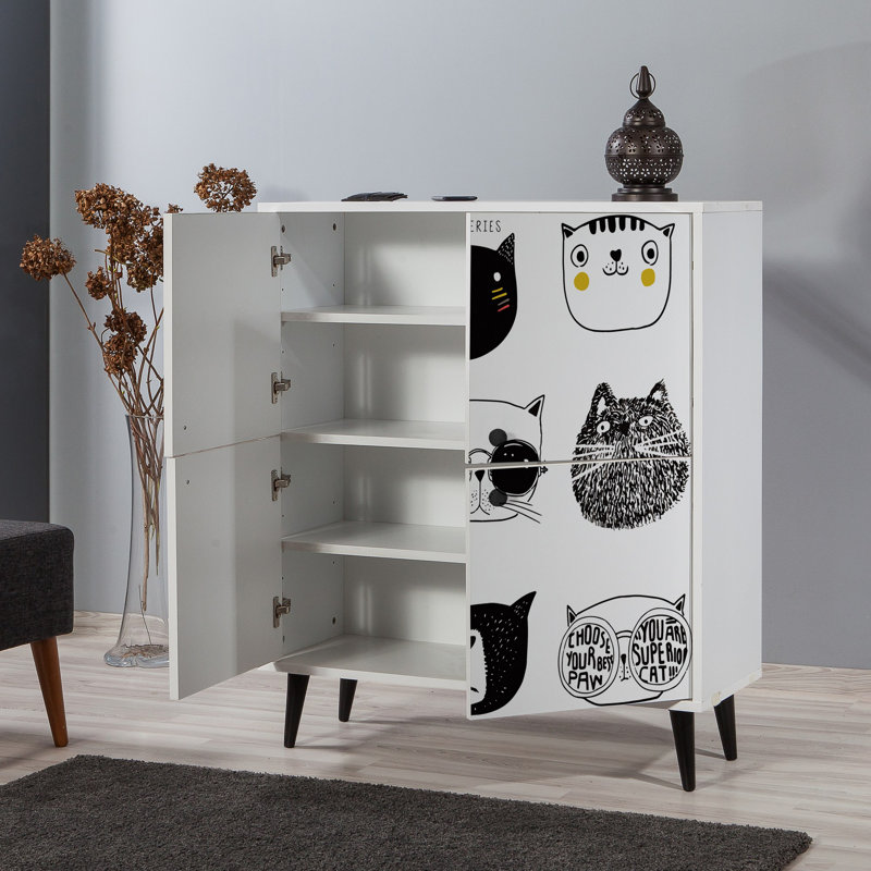 Yerang 4 -Door 4 -Shelf