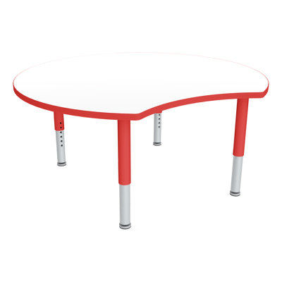 Table d'activités préscolaire à hauteur réglable avec roulettes
