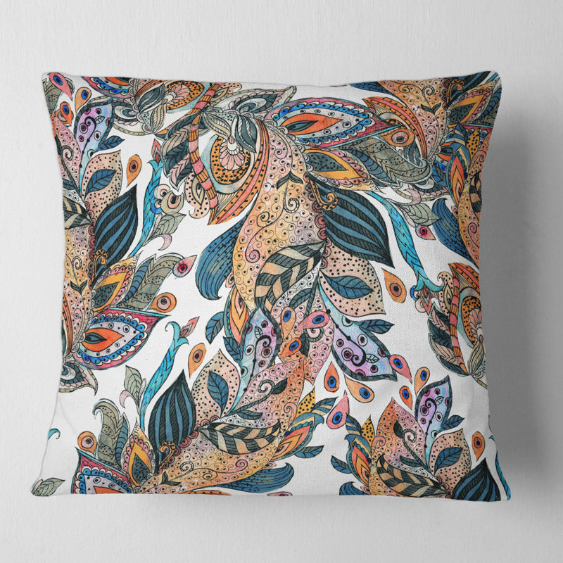 Housse de coussin et insert floral carré, 18" x 18"