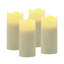 Ensemble de quatre bougies votives sans flamme ivoire