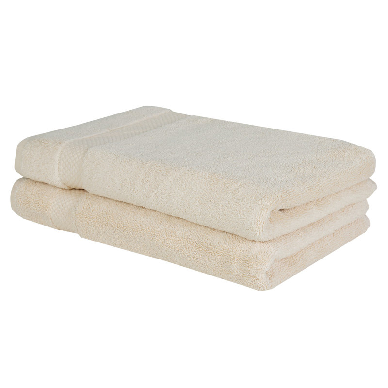 Splash 100% Cotton Zero Twist Hand Towel Set, 550 GSM Soft Absorbent Hand Towels for Bathroom, Spa & Daily Use, OEKO-TEX Certified, 2 Pack, Sand