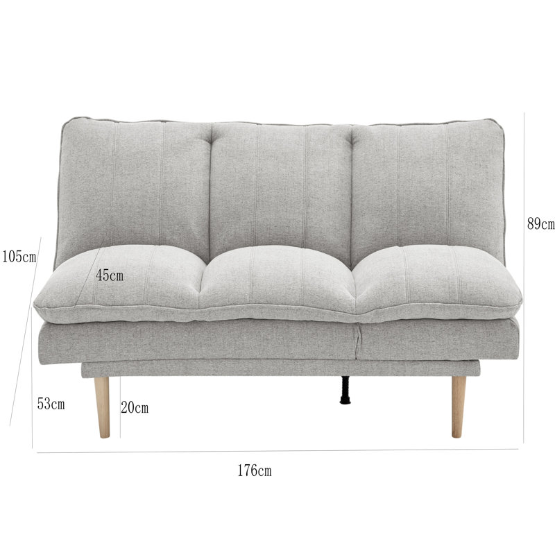 3 Seater Sofa Bed, Beige
