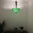 Spiro Tiffany Pendant Lights Green Leaves Stained Glass LED Bulbs Included 16"W*16'D*60"H