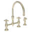 Fairfield Kitchen Bridge Faucet with Side Spray-1260315156