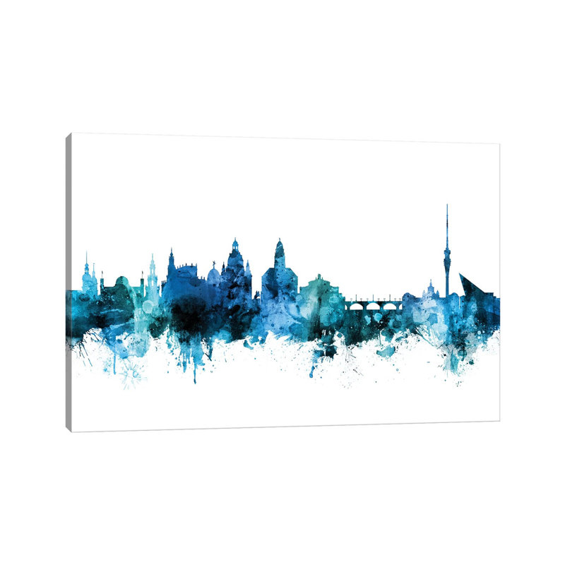 Dresden, Germany Skyline by Michael Tompsett - Wrapped Canvas Gallery-Wrapped Canvas Giclée