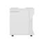Armoire de rangement blanche sous l'évier avec deux tablettes-1342245653