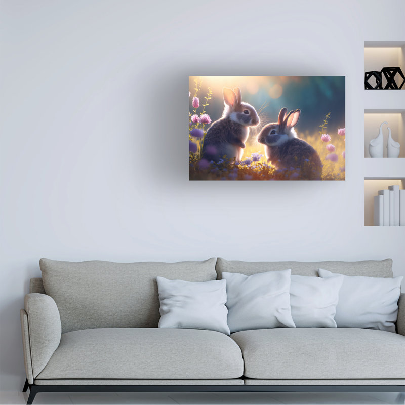 Animaux, animaux des bois 22 sur toile, H 12 po x l 19 po x P 2 po