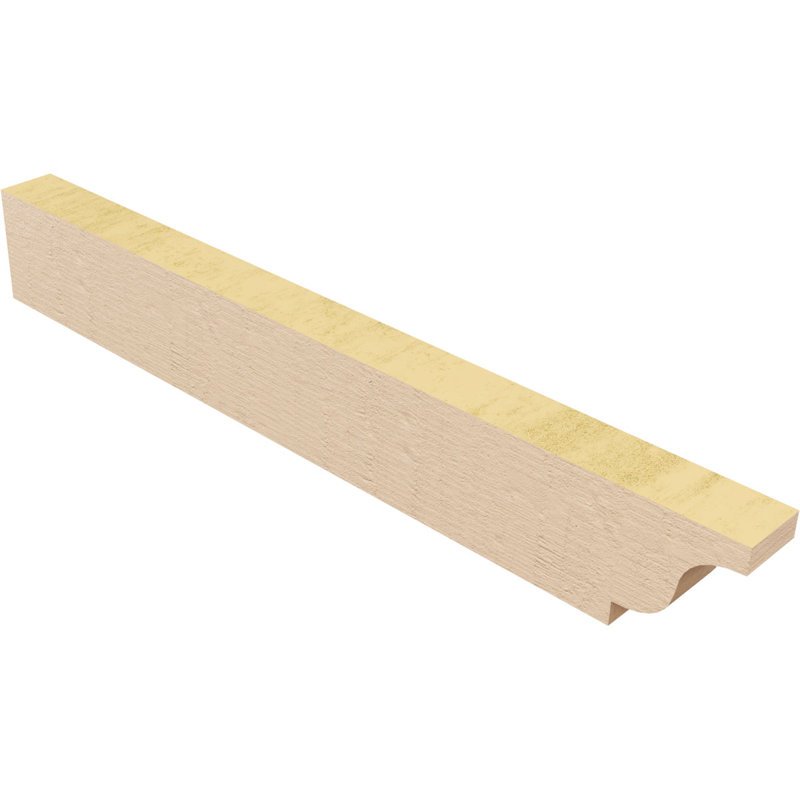 Queue de chevron Newport Woodgrain TimberThane, brun clair apprêté, H 4 po x l 28 po x P 2 po
