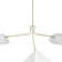 3-Light 14" Arm Pendant In White
