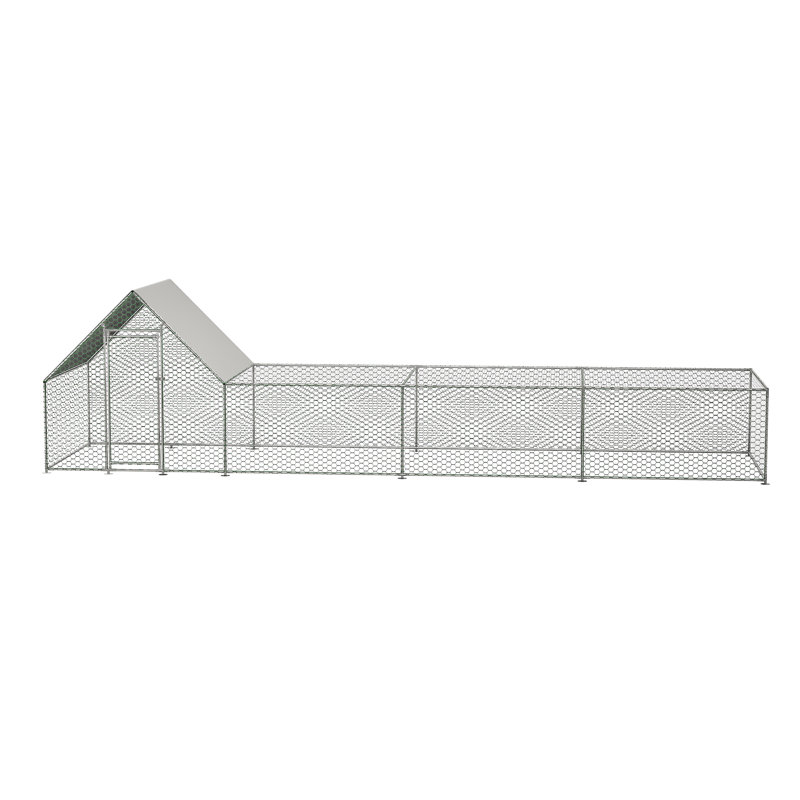 Grand poulailler en métal 26 po x l 6,7 pi x 6,6 pi