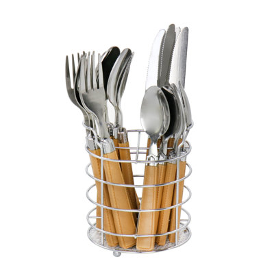 Winston Porter Florin Stainless Steel (18/10) Flatware Set - Service for 4
