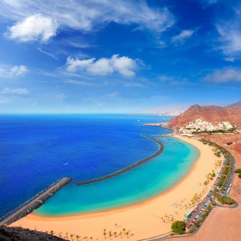 Beach Las Teresitas by LUNAMARINA - Wrapped Canvas Print, 30cm H x 30cm W x 3.8cm D