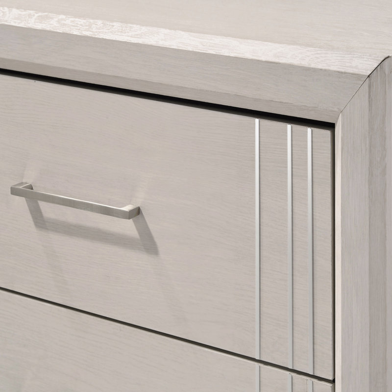 Meuble en bois 1 tiroir contemporain à 6 tiroirs 1 pièce, Beige