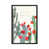 Toile encadrée de bois rustique foncé