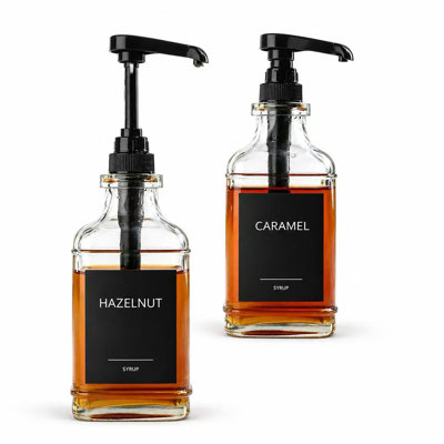 Food-Grade Clear Square Glass Liquid Dispensers