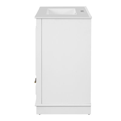 Meuble-lavabo 30 po avec meuble-lavabo en céramique