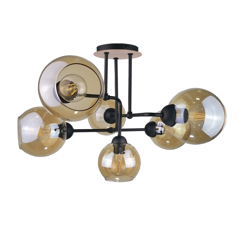 Glass Semi Flush Mount