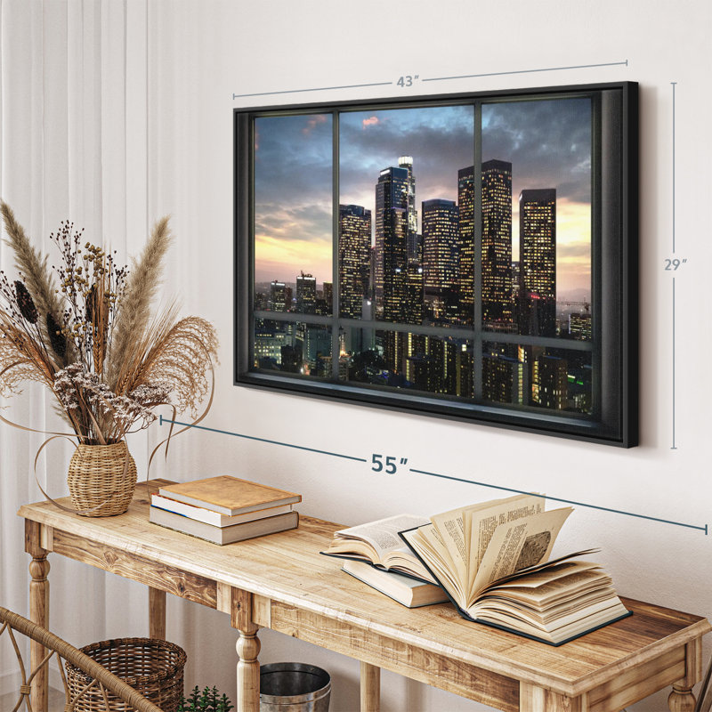 «Evening In LA Wall Art Wall Art», H 29 po x l 43 po