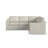 Sky 5PC Sectional Smoke Slope Arm