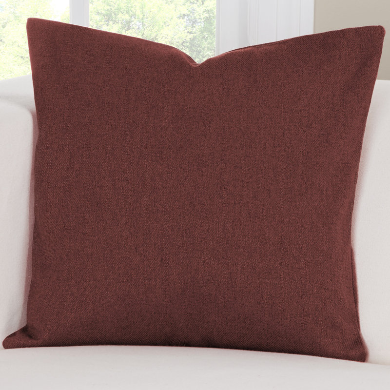 Throw Pillow, 26" H x 26" W x 6" D, Crimson