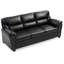 Noir 3 G263-s - Similicuir, lit de jour de conception compacte 3, utilisation polyvalente, confortable