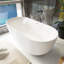 Baignoire de trempage autoportante de 59 po x 29,5 po