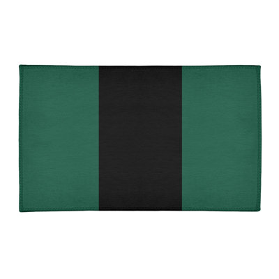 Tapis de football à rayures en poly/vert new york fly