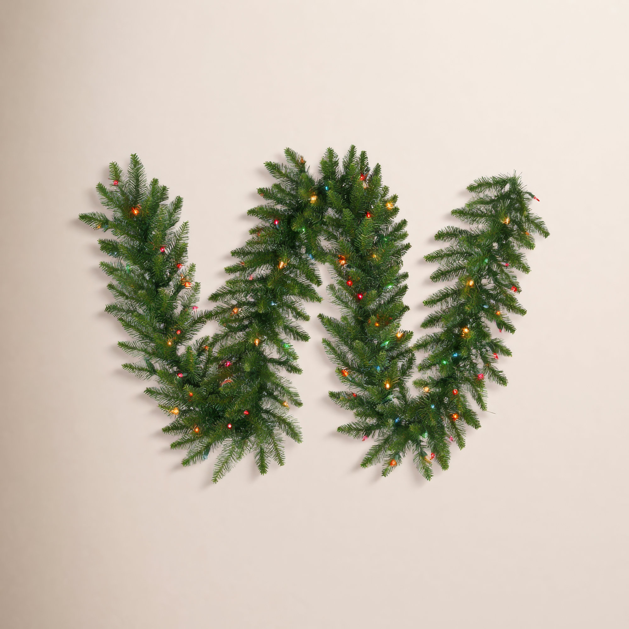 Peabody Artificial Fir Garland, 9'L x 12"