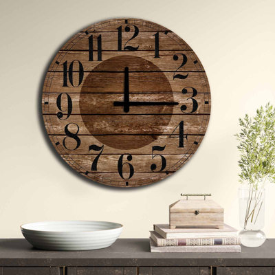Elegant Decorative Wall Clock, 19.7 inches Diameter | 100% MDF, Thickness: 0.2 inches | Stylish Minimalist Design for Home & Office Decor | Perfect for Living Room, Bedroom, and Kitchen Spaces