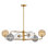 6 - Light Sputnik Modern Linear Chandelier