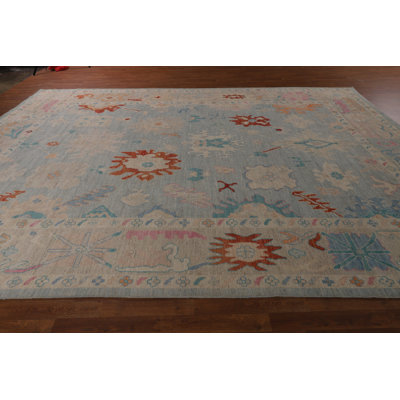 Vegetable Dye Oushak Turkish Large Rug