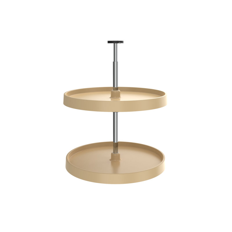 Étagère double en polymère Rev-A-Shelf Lazy Susan, amande, Amande, L 20 po