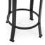Ensemble de 2 tabourets de comptoir Griseldis, design industriel moderne, structure en fer thermolaqué, fonction pivotante-1828738602