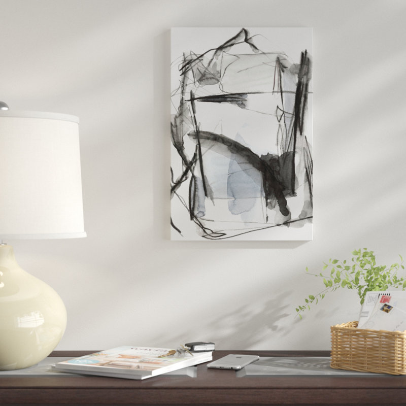 « busyy i », impression sur toile, H 26 po x l 18 po x P 1,5 po, Pas de tapis, Toile tendue