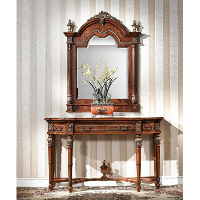 Louis 50'' W Solid Wood Console Table