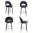 AriaHome 25" Upholstered Swivel Counter Stool with Low Back and Metal Footrest (Set of 4)-2129825484-2129825485