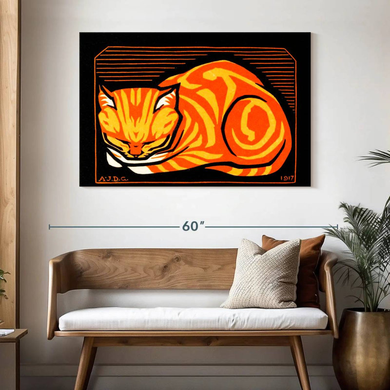 Brampt December Cat, 32" H x 48" W
