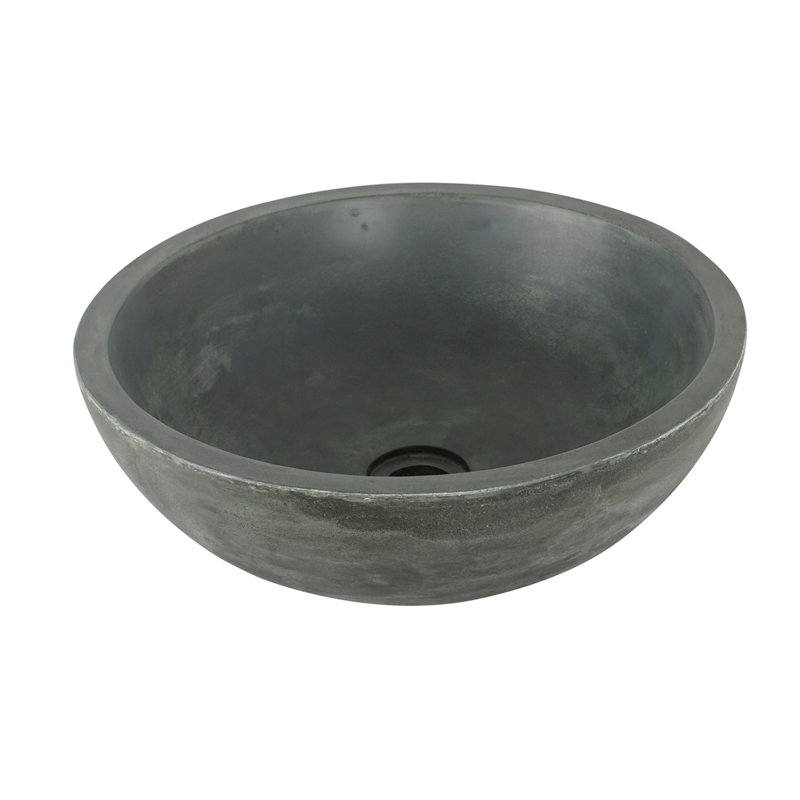 Barclay Cordell 11.87'' Copper Green Concrete Circular Bathroom Sink