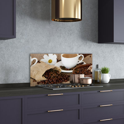 Lindzey 50cm W x 100cm L Glass Peel and Stick Panel