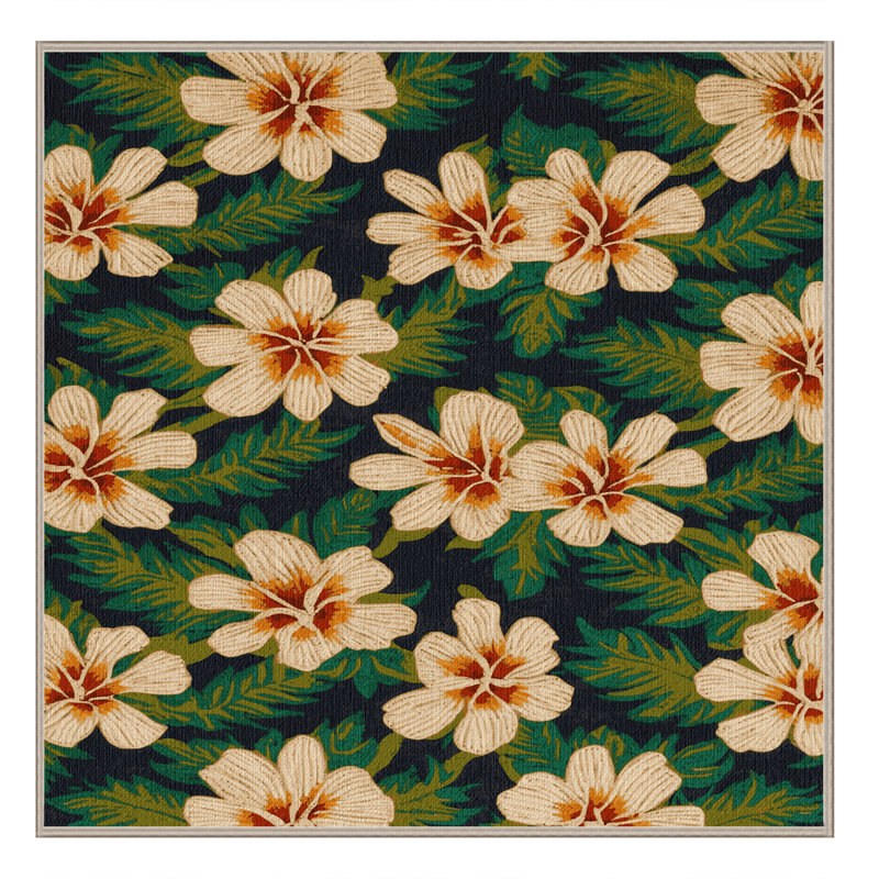  Tapis hawaïen lavable avec fleurs de gingembre, Tapis de couloir 2 pi x 5 pi